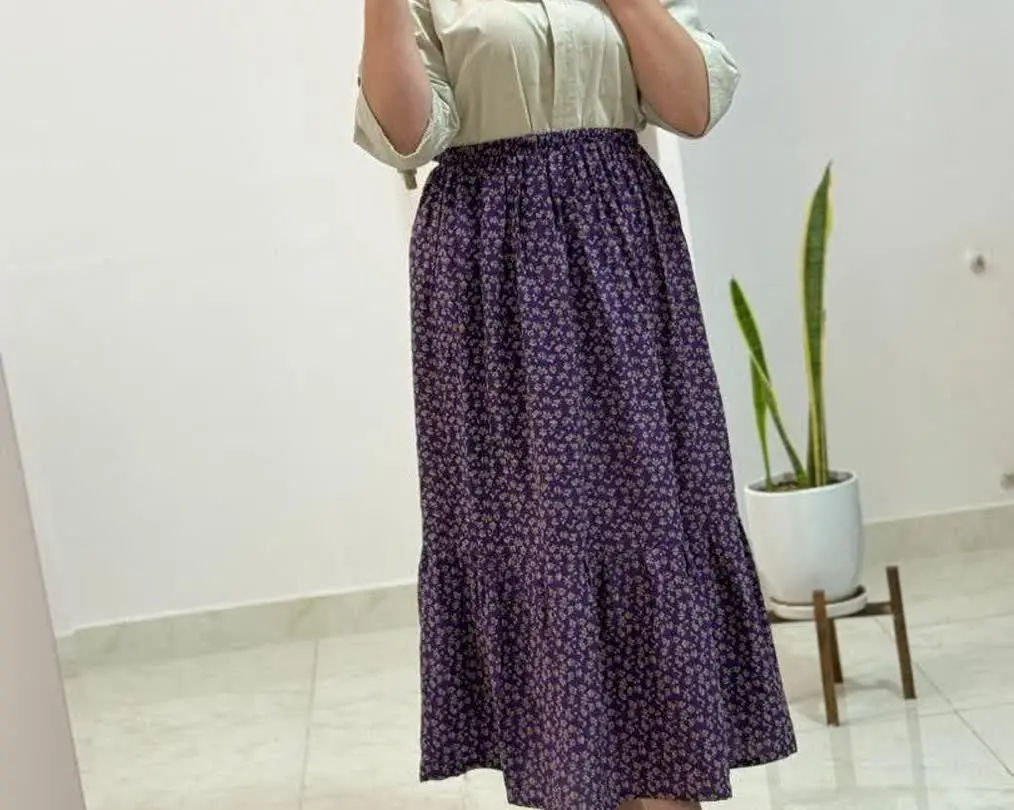 🖋نام: دامن گلدار نخی