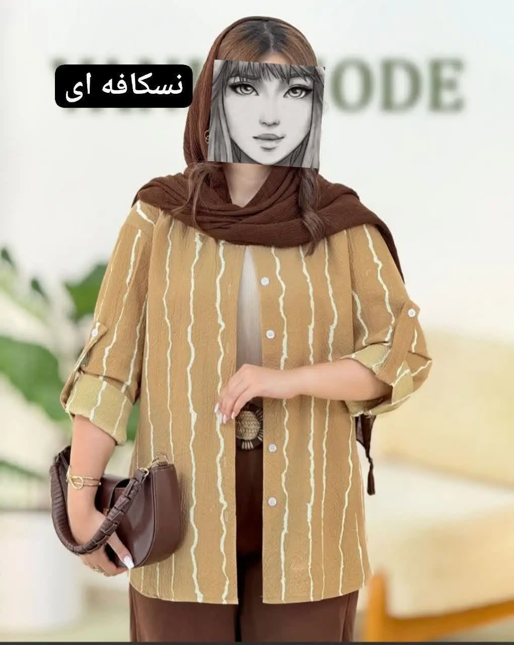 این مدل با یقه مردونه طراحی شده که به استایل شما وقار و جذابیت خاصی می‌ده 👔
