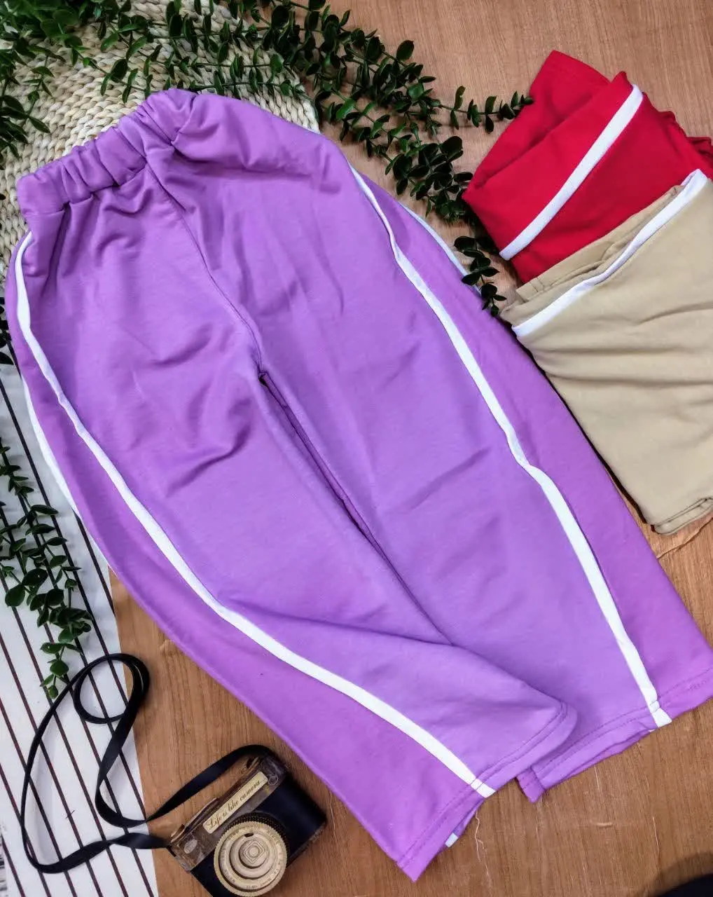 شلوار راحتی دخترانه سه خط
