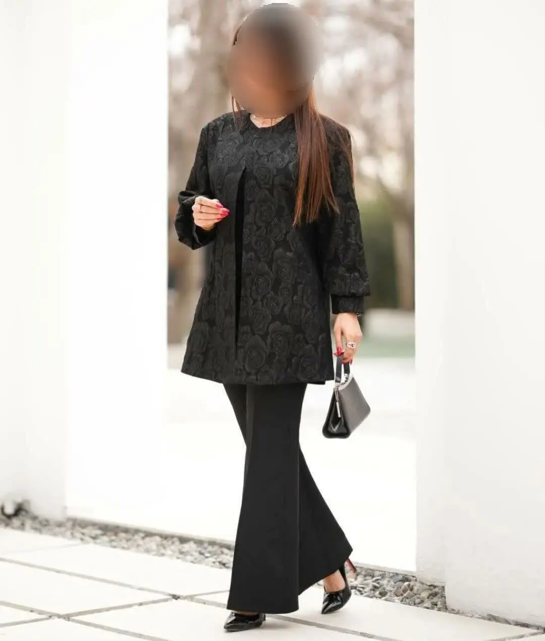 ❤️نام: مانتو کتی مدل پرتو🏴 ((ویژه محرم)) 🏴
