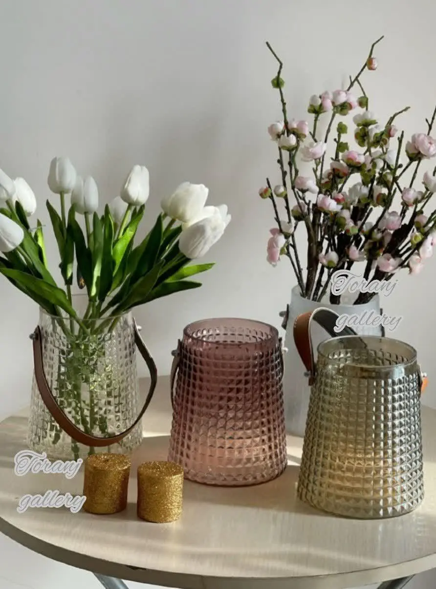 💥گلدان دسته چرمی💥