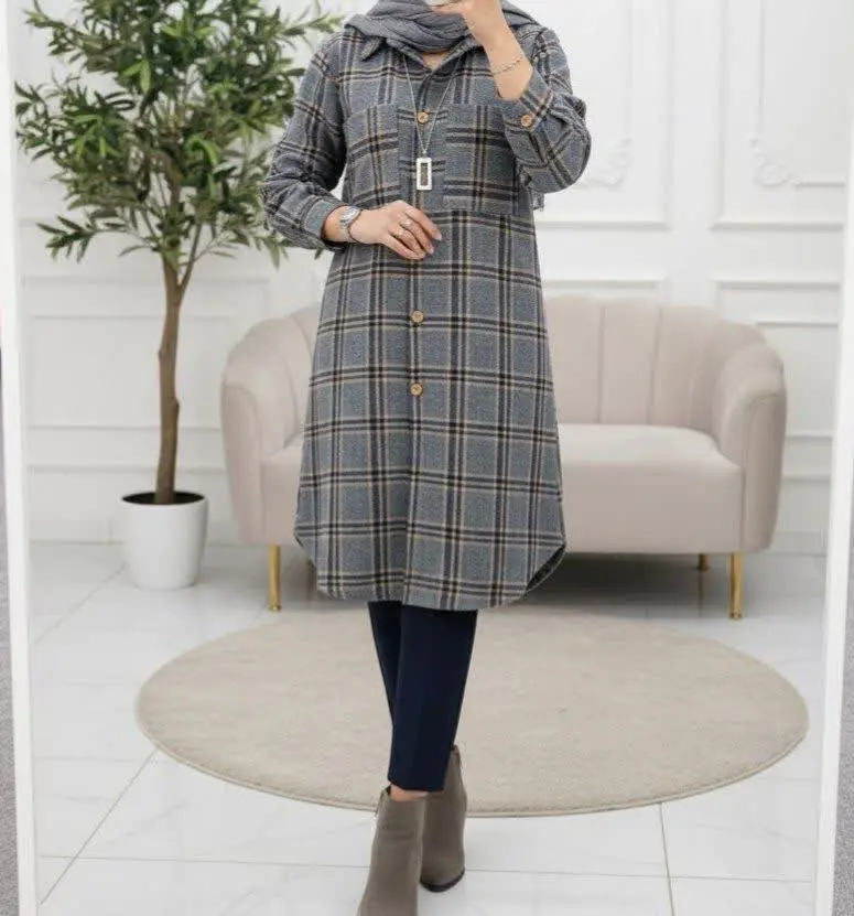 مانتو پشمی صدف