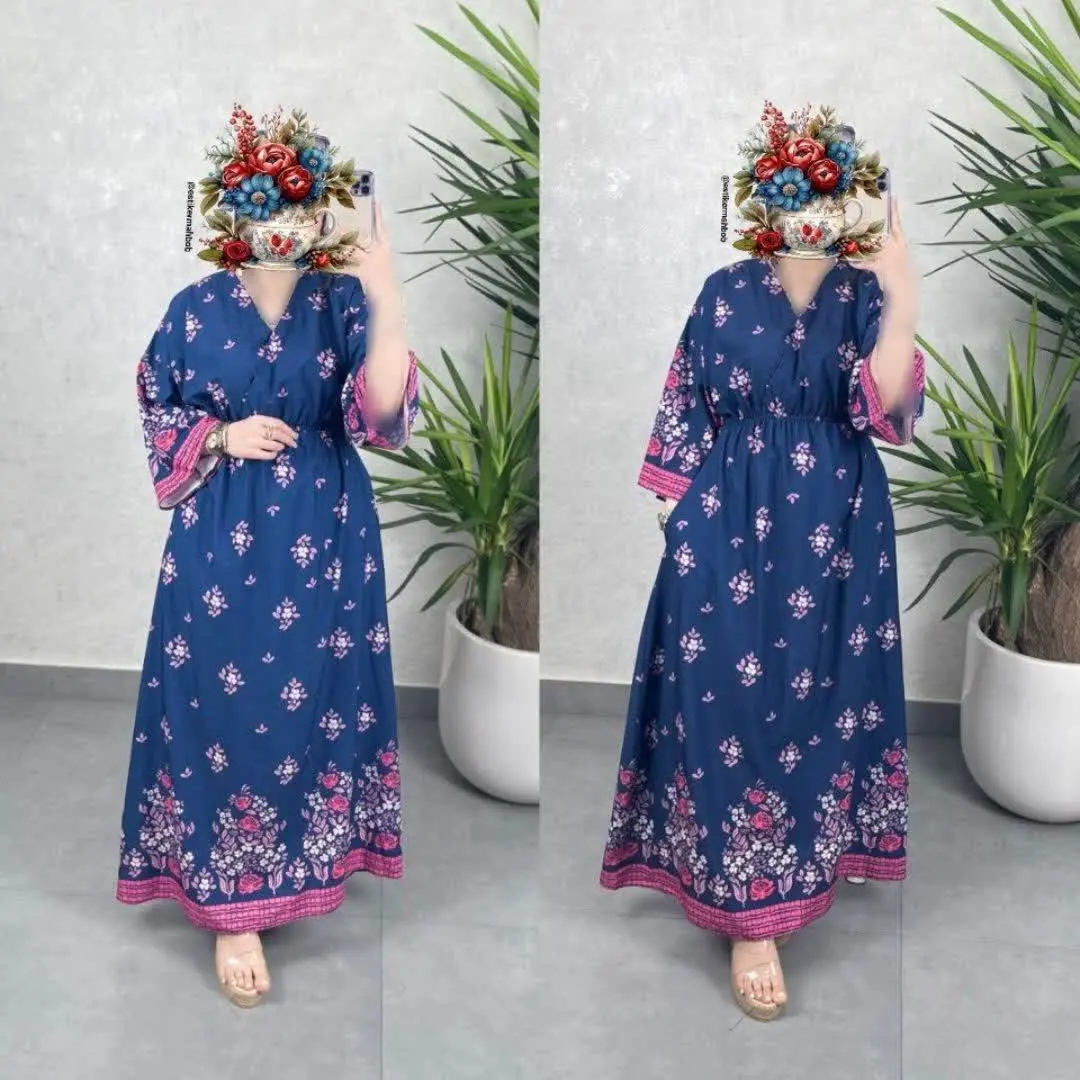 پیراهن ساحلی جیب دار
