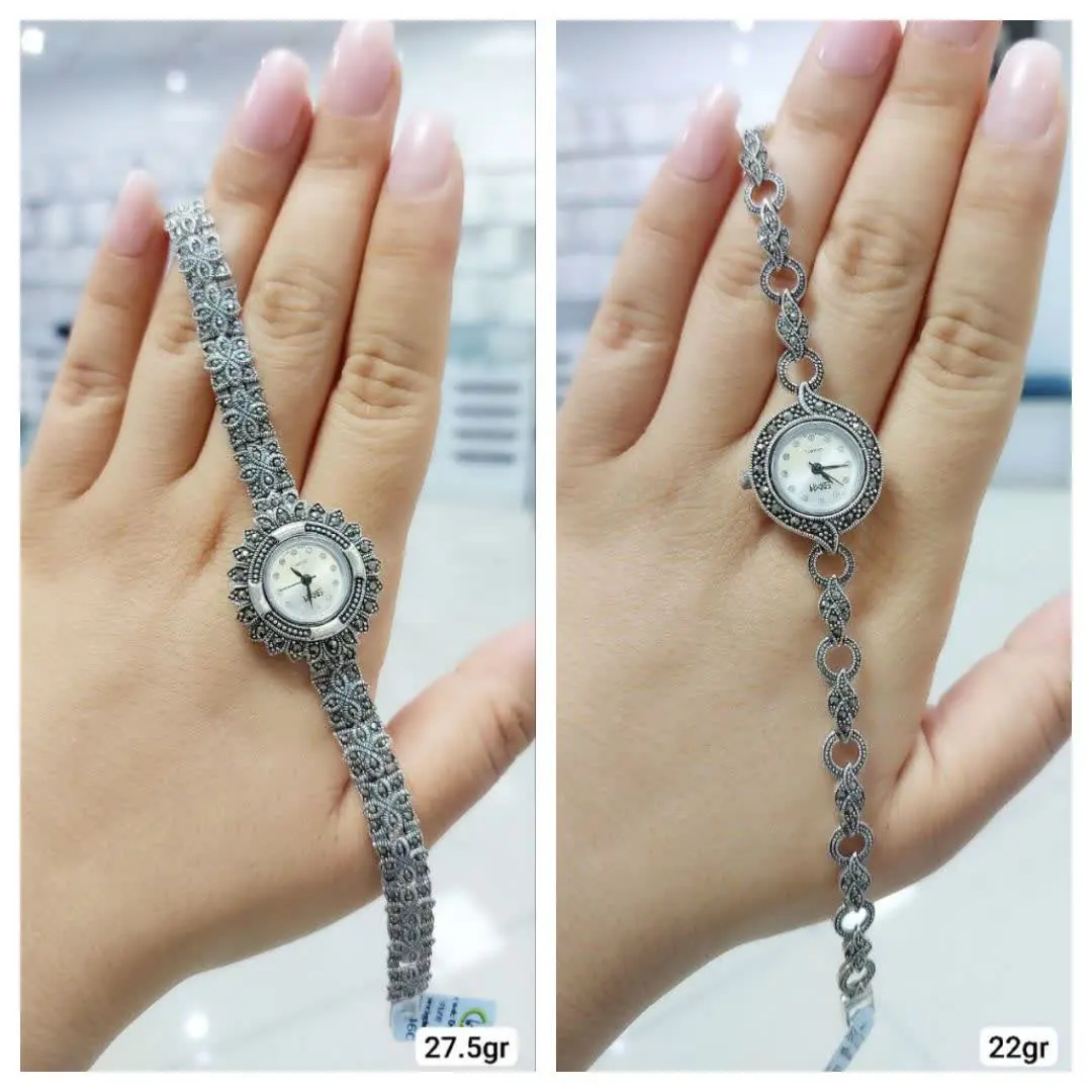 سرویس ساعت سیاه قلم نیم ست