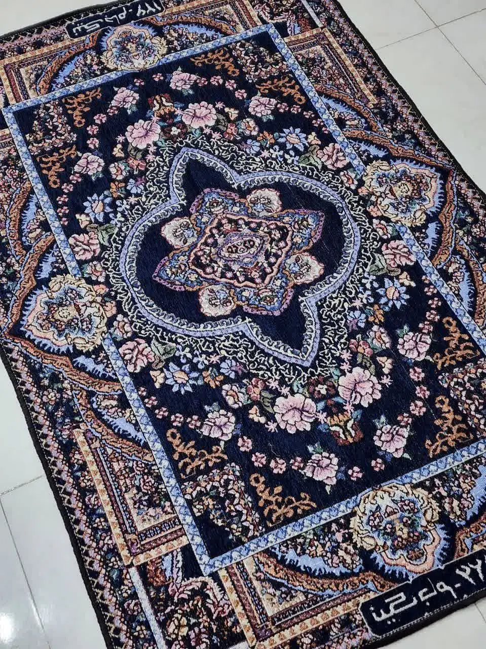 ✔️✔️✔️✔️✔️روفرشی مخمل زرک دار 
