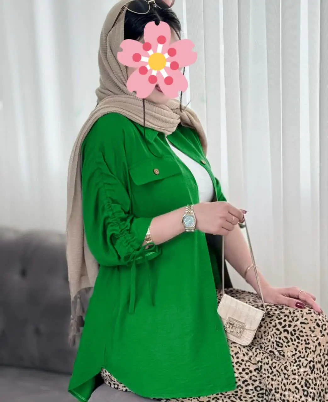 نام: مانتو آستین گت دار
