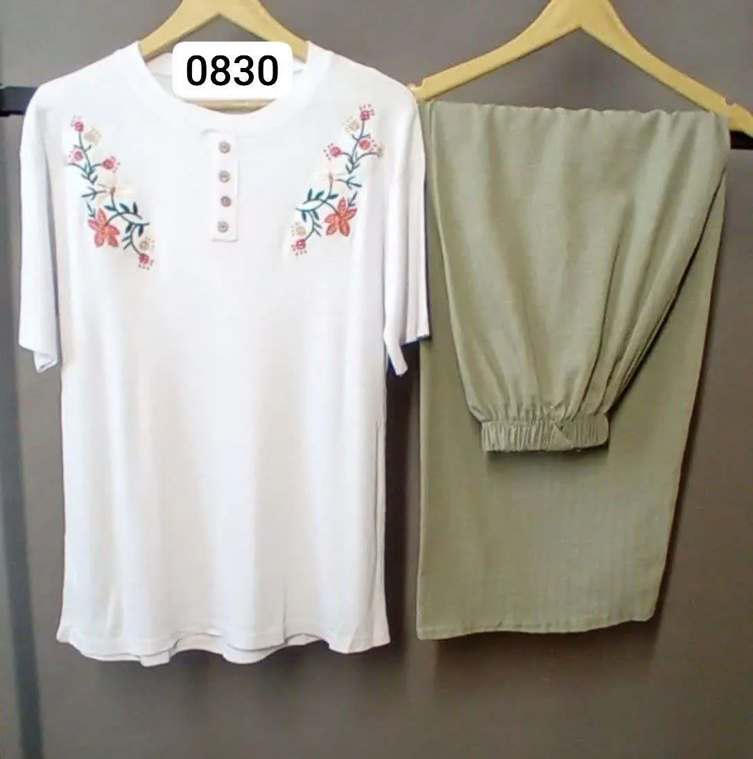 ست تیشرت با شلوار خنک😍