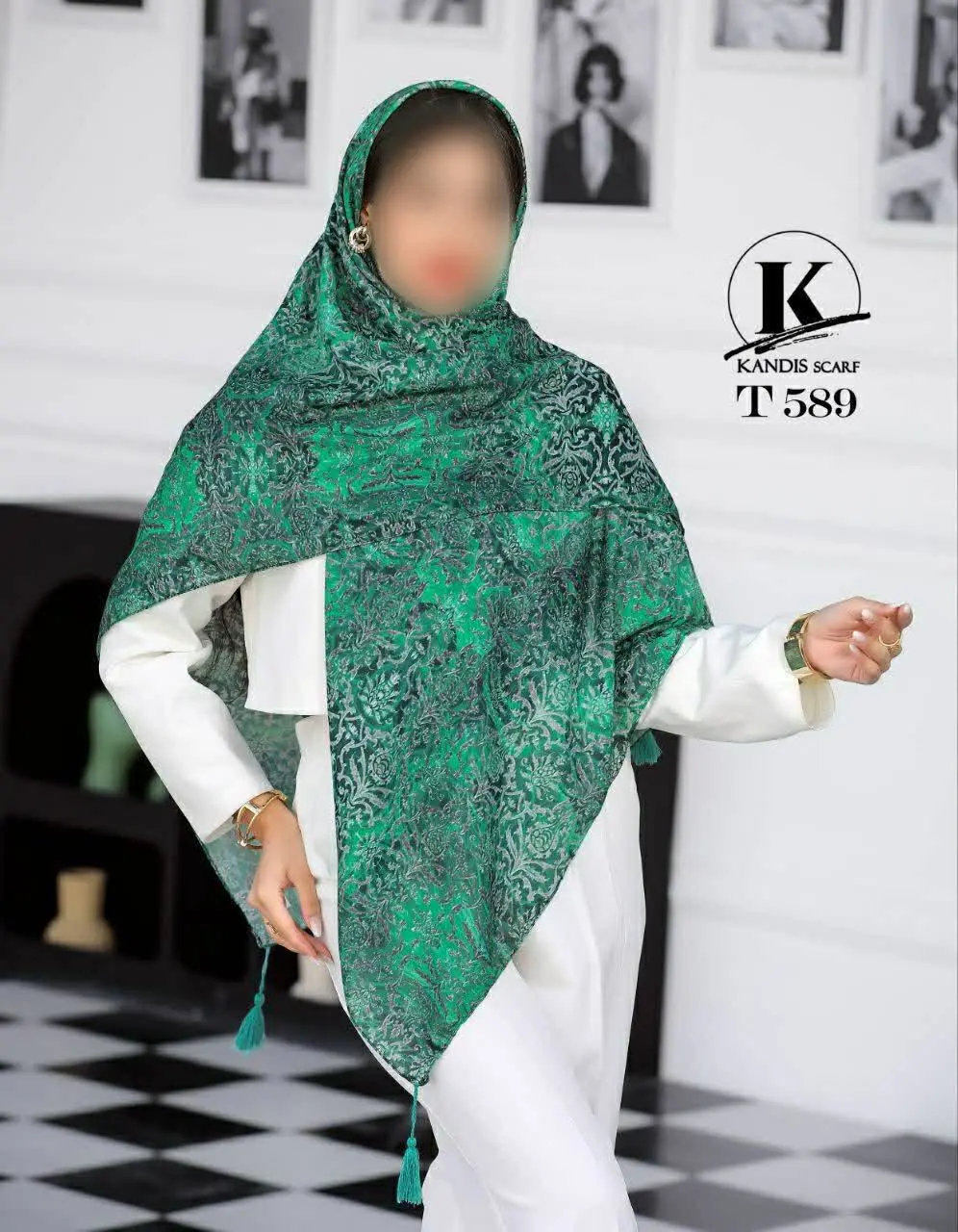 ☘ روسری از جنس نخ اسپان