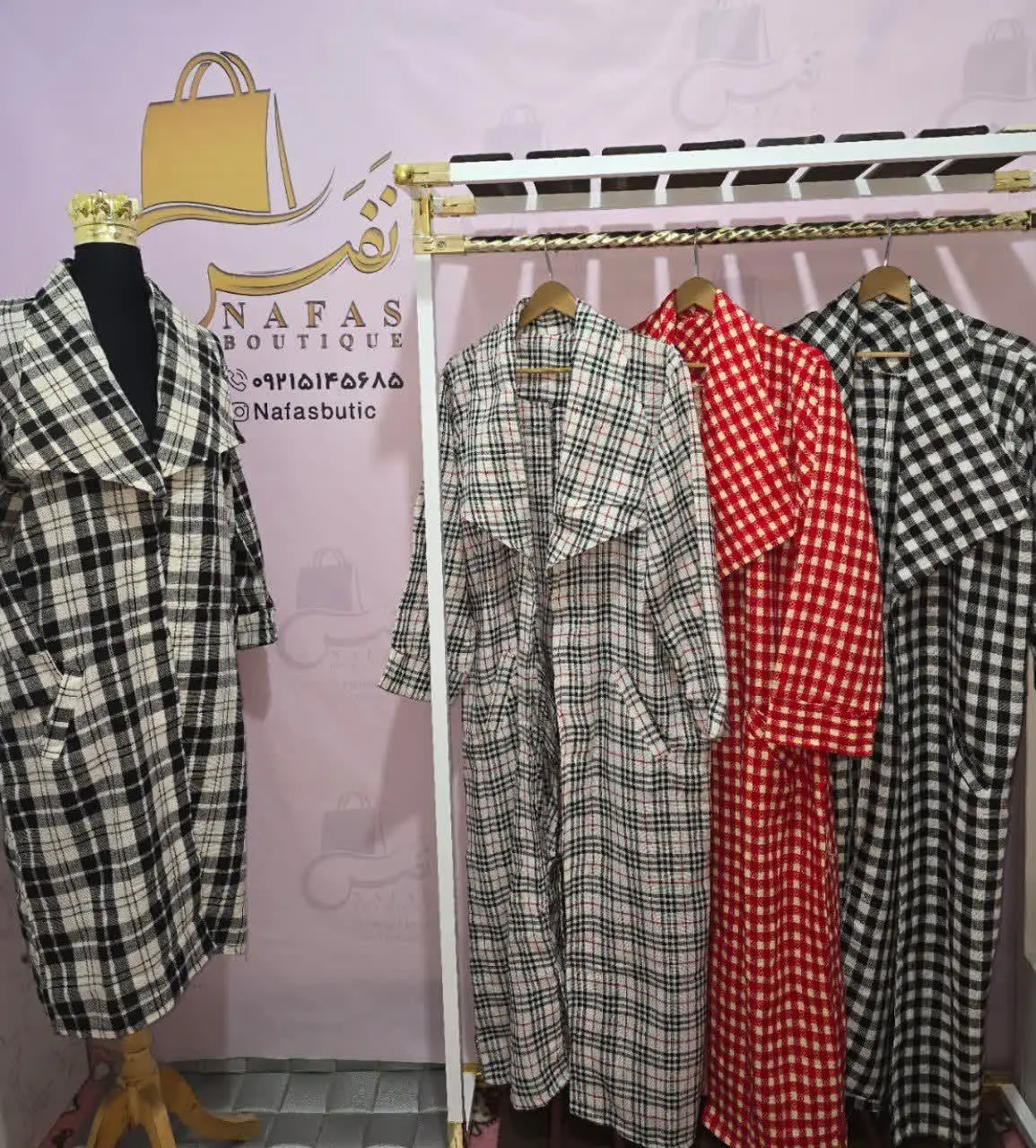 🛍 نام محصول: مانتو چهارخونه
