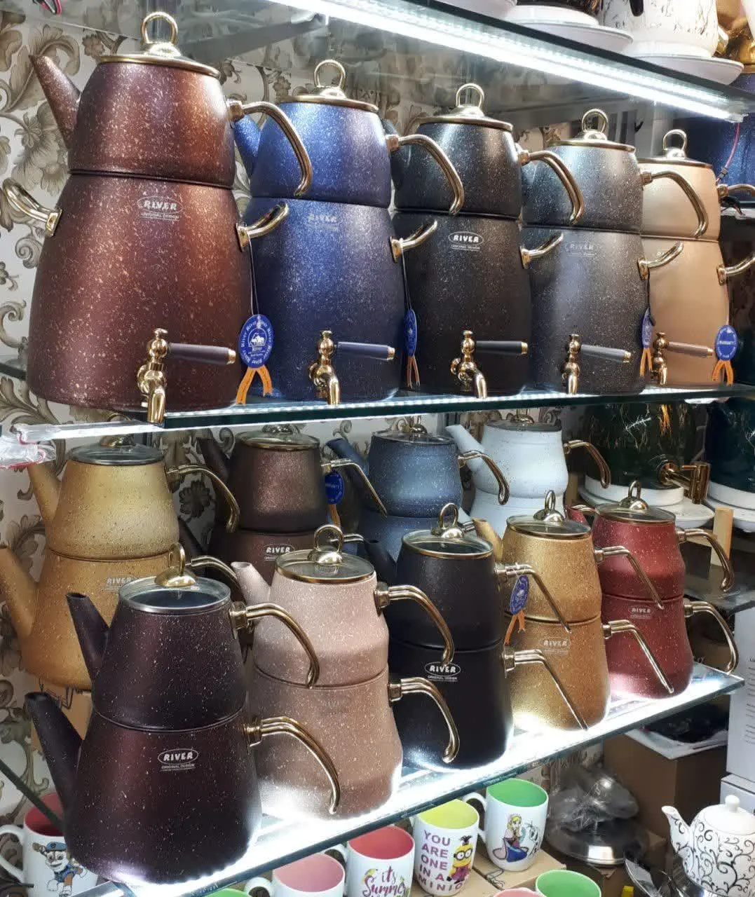 کتری قوری لوله دار
