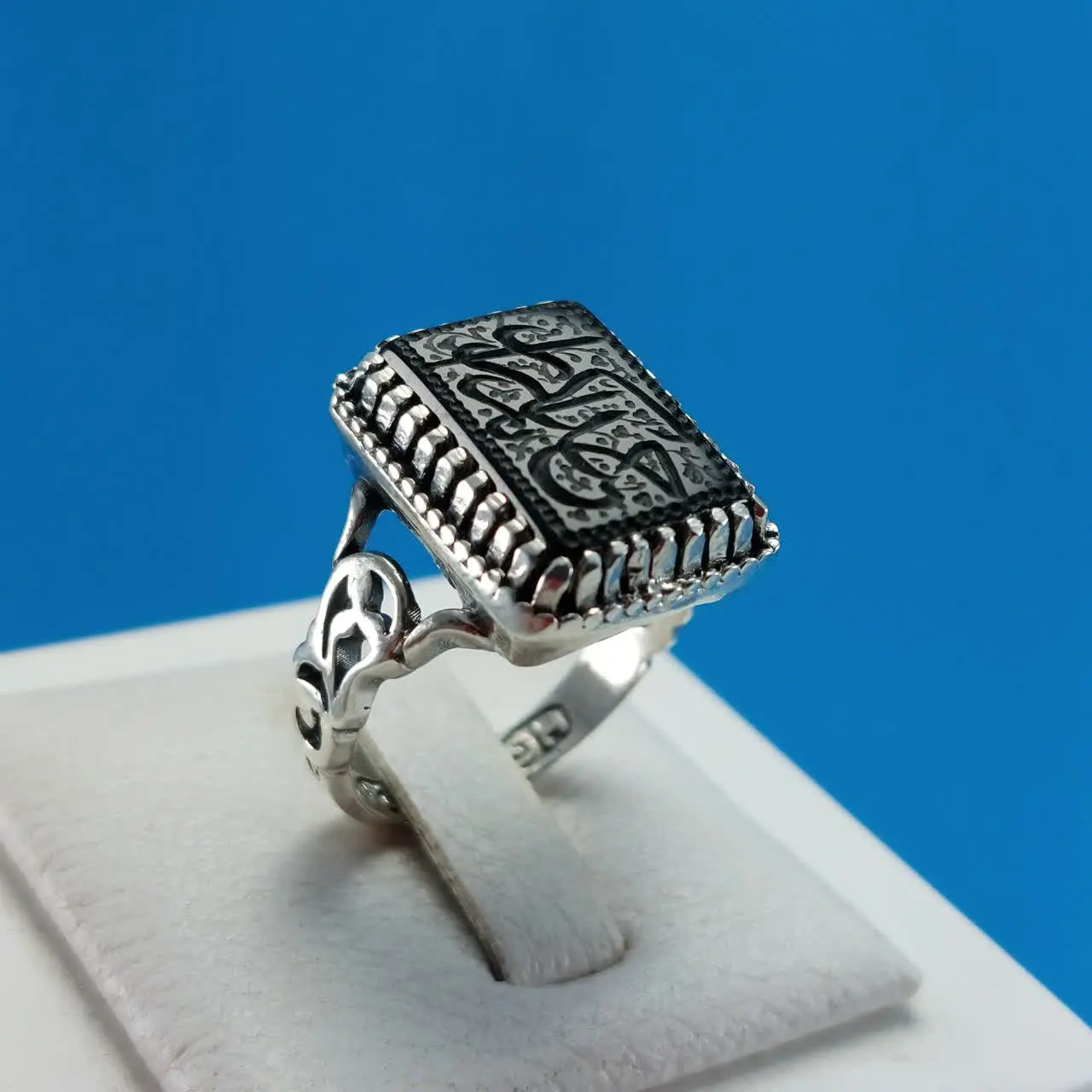 #انگشتر #نقره مردانه مدل رهبری ❤️
