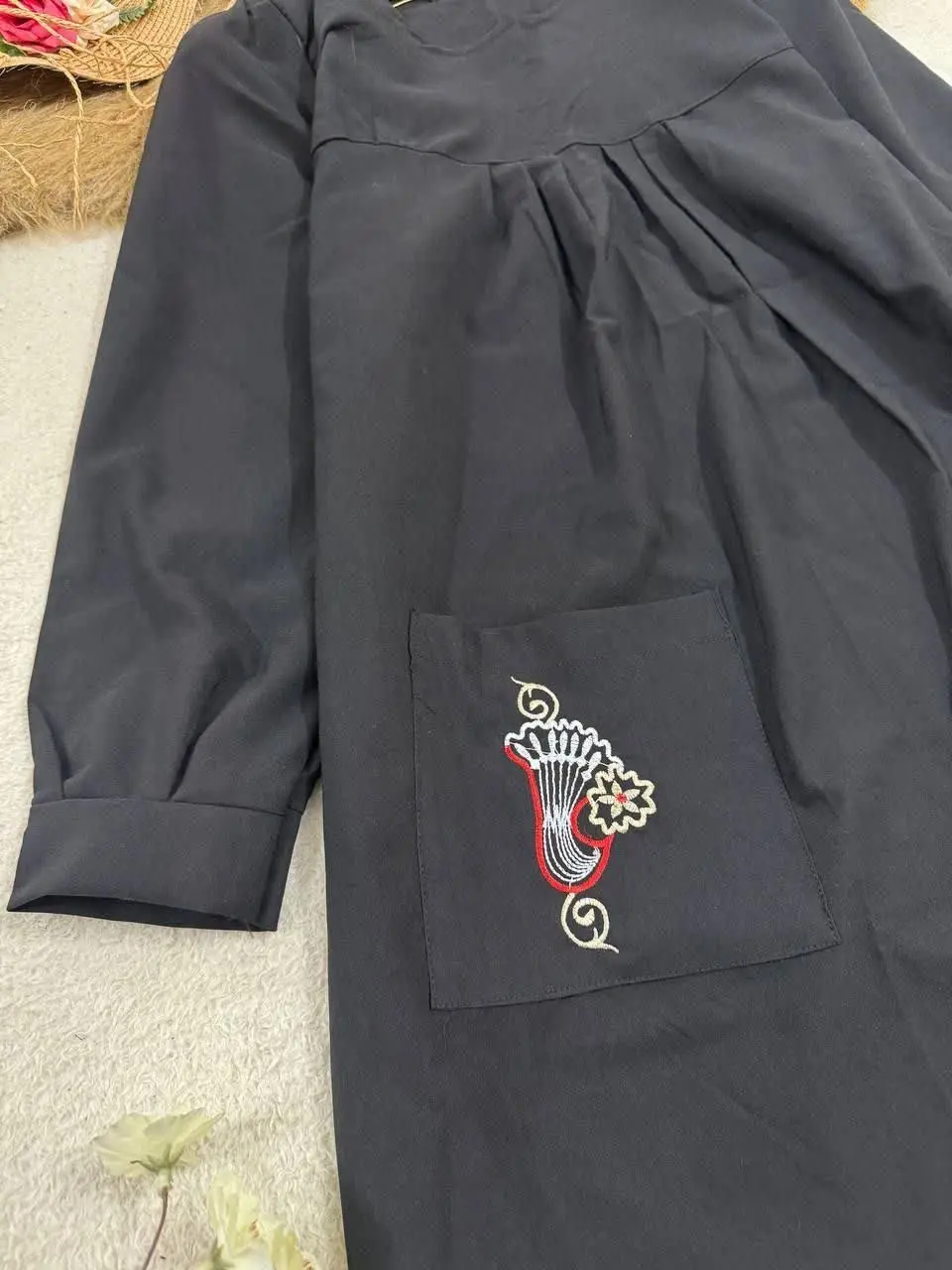 نام: مانتو جیب گلدوزی صدف
