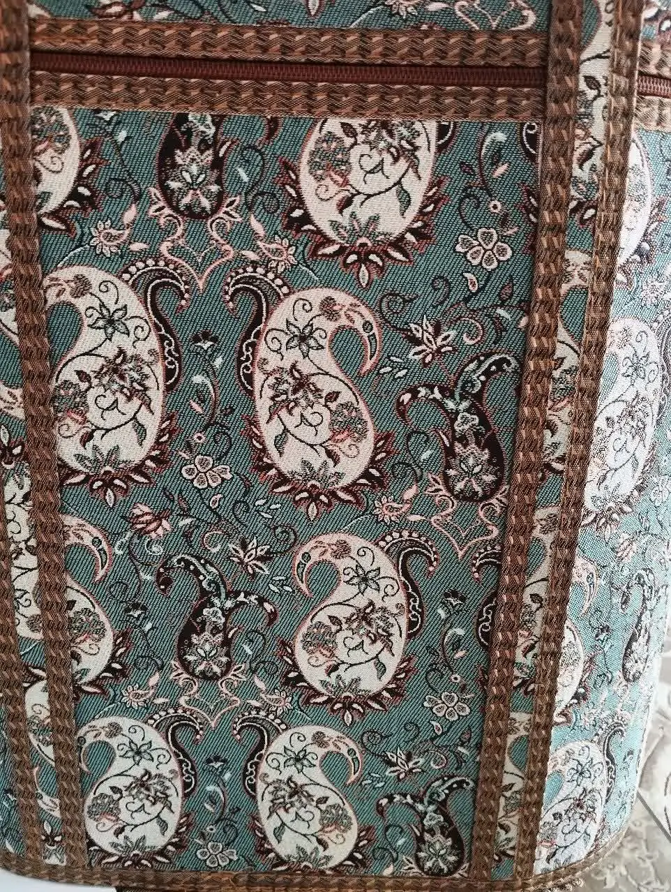 ⚜تصویر نزدیک از پارچه ترمه 
