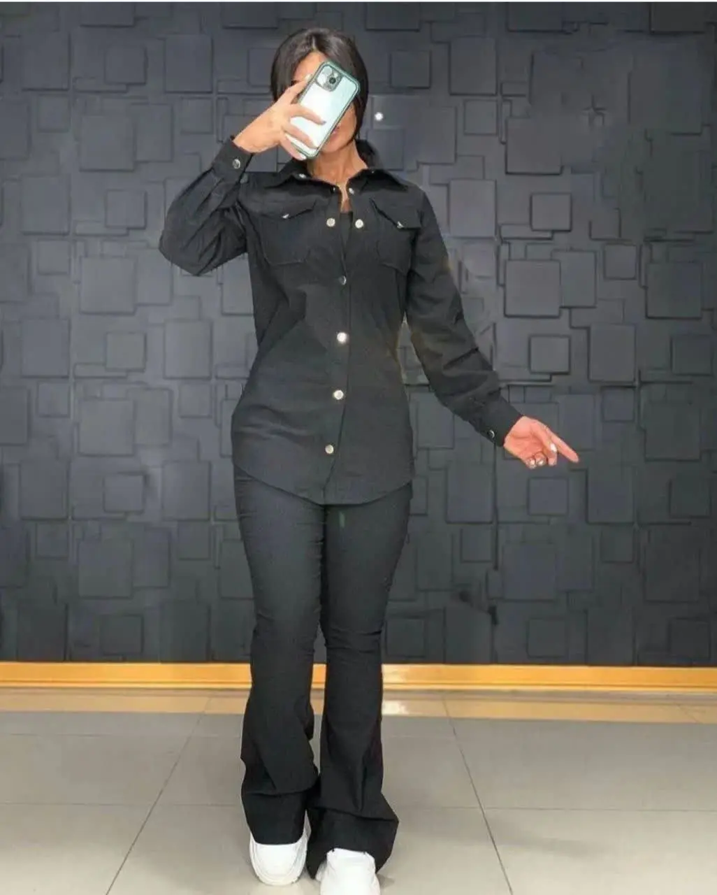 ☔️نام: ست مانتو و شلوار دمپا
