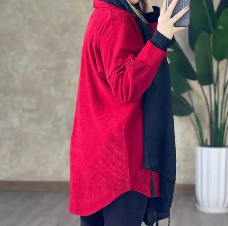 👚نام: کت مخمل تک جیب
