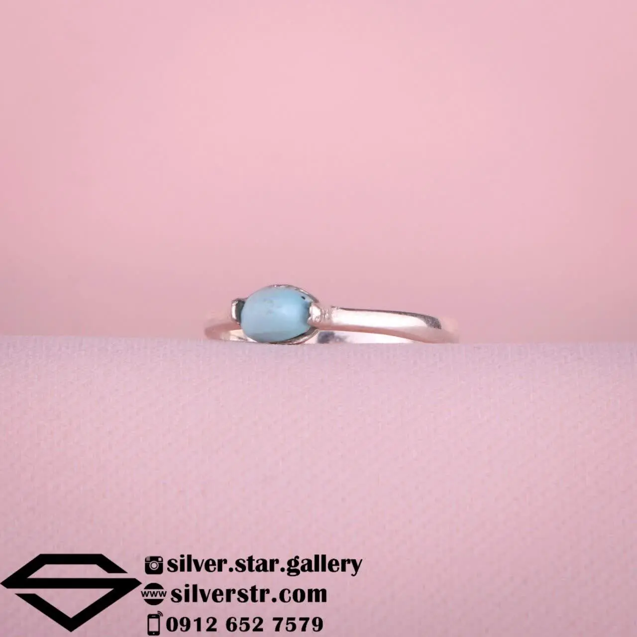 🧿 انگشتر #زنانه فیروزه نیشابور اصل کد ۵۳۰
