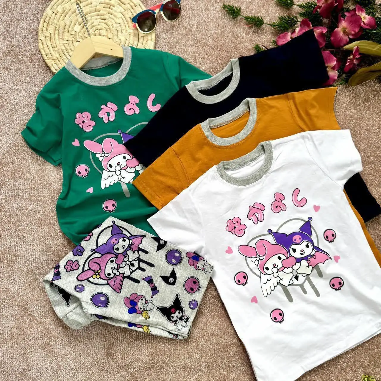 💞 ست دخترانه راحتی کروم طلا 💞
