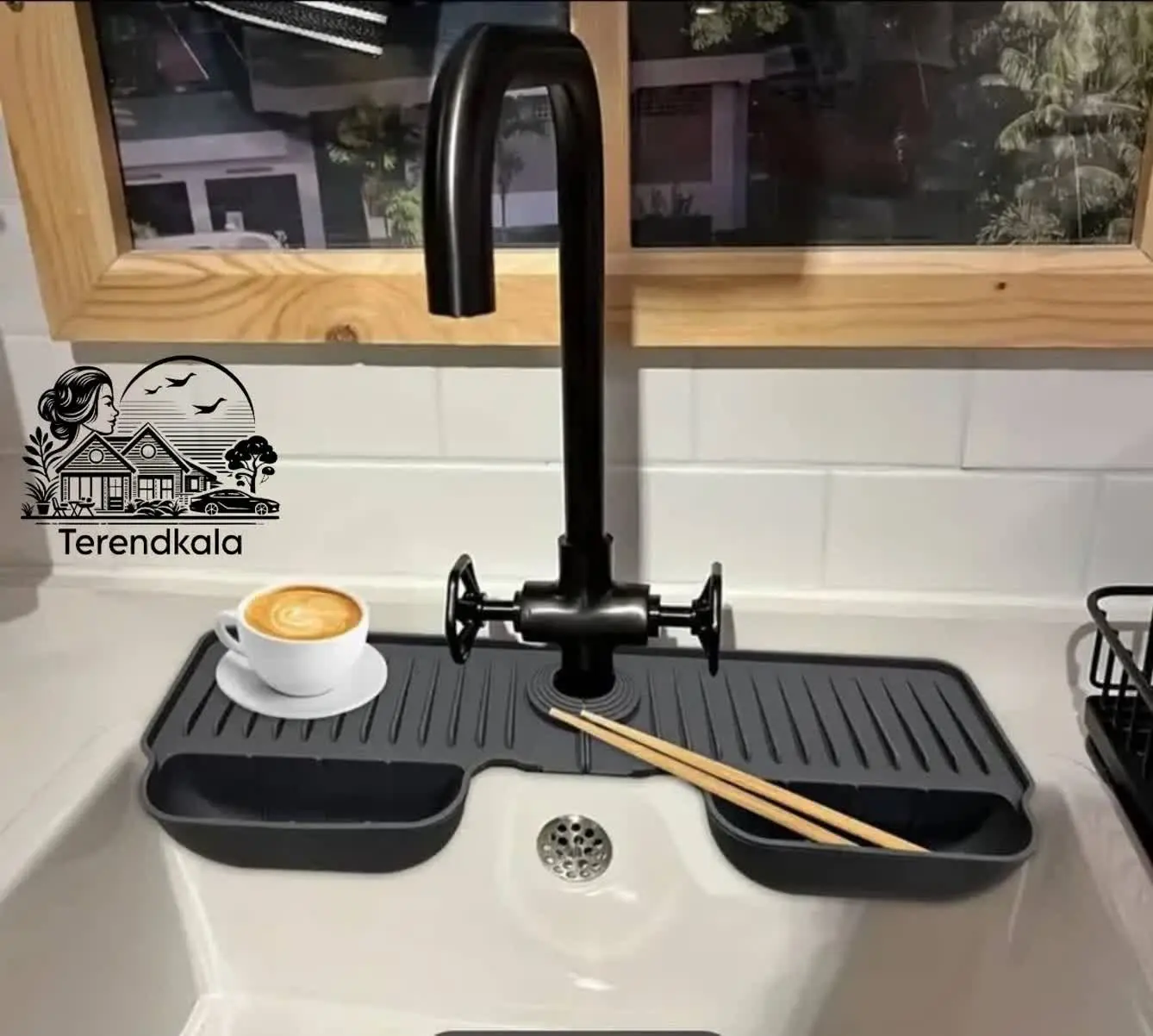 آبگیر دور شیر سیلیکونی، خورجین دار
