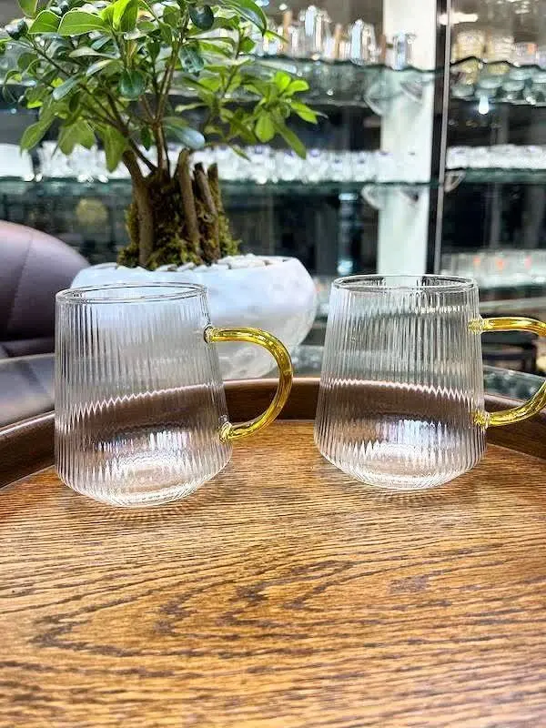 🧋ماگ شیاردار پیرکس🧋