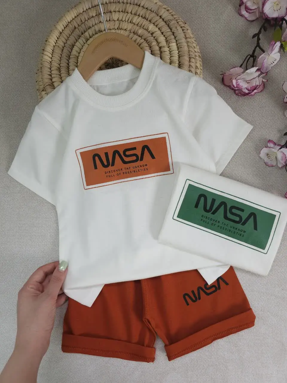 تیشرت شلوارک پسرانه NASA
