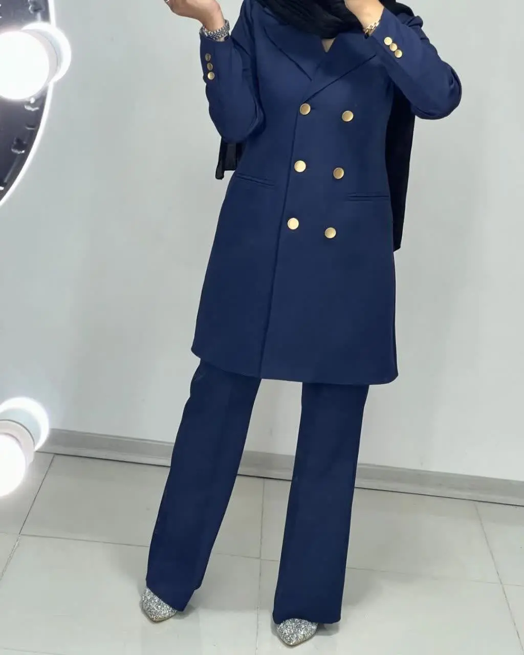 نام: کت شلوار فرشته (دکمه طلایی) 
