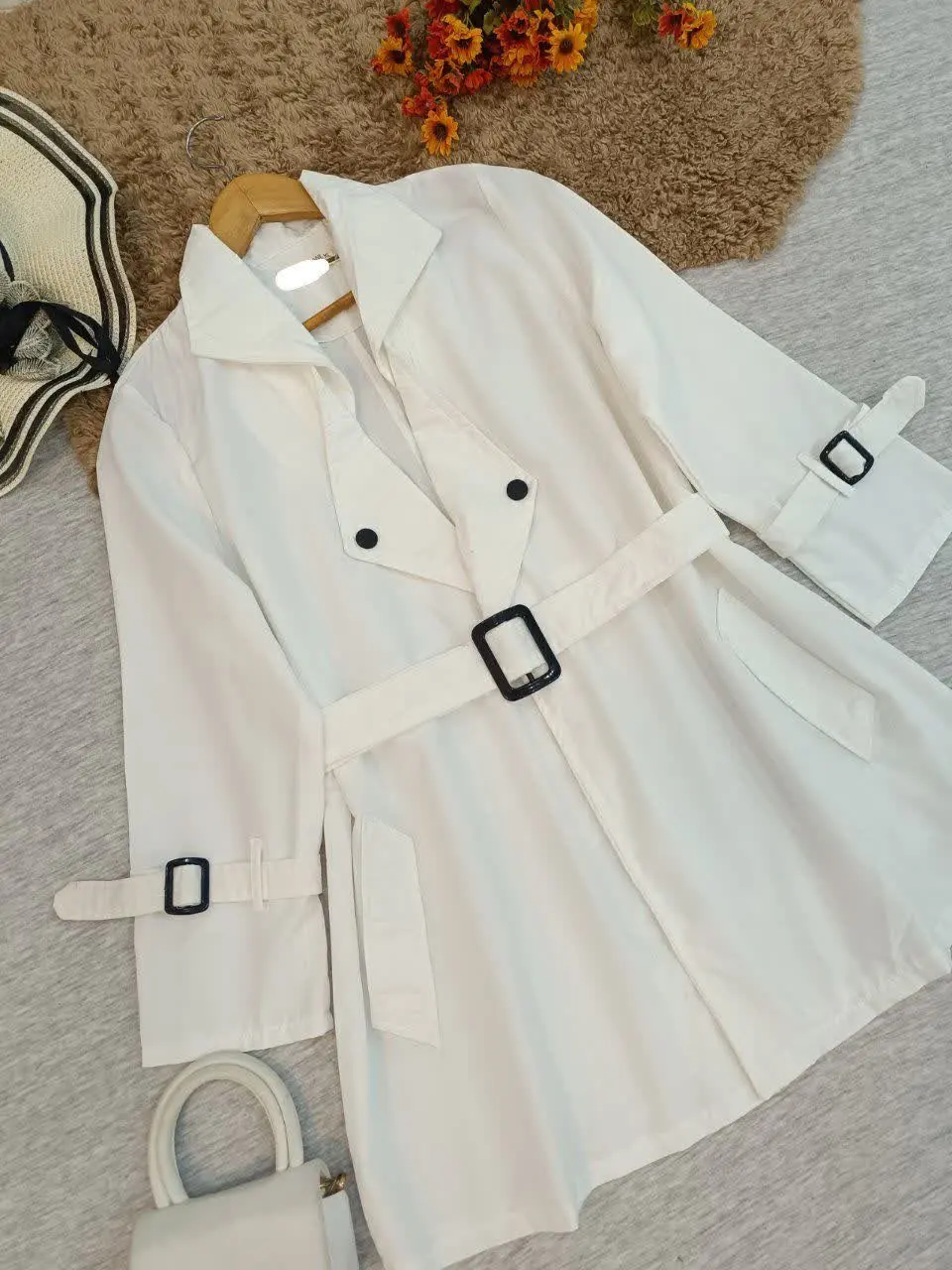 مانتو کمربنددار
