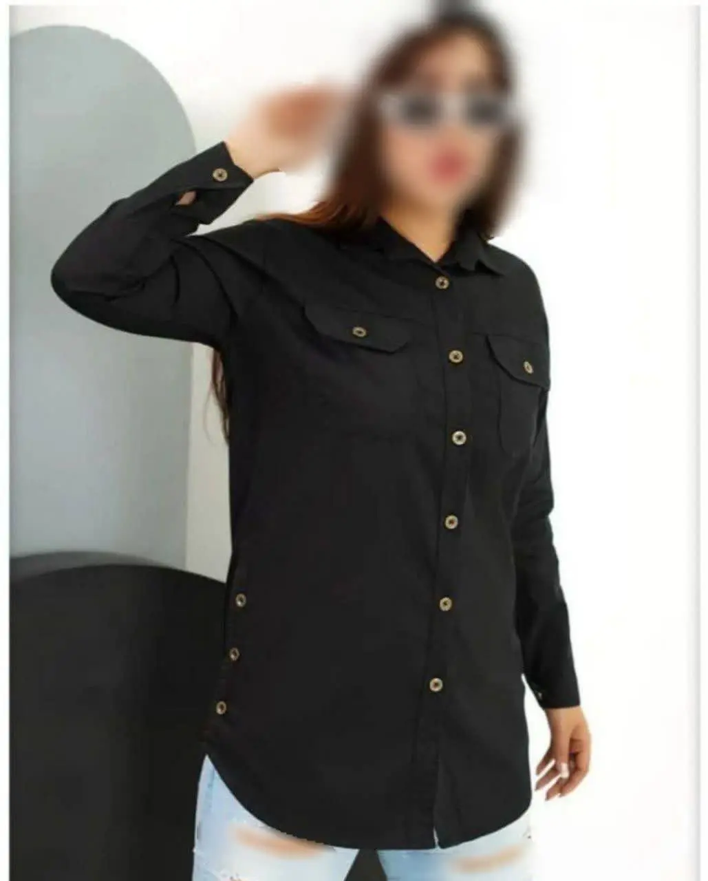 مانتو بغل دکمه جین ۲۹
