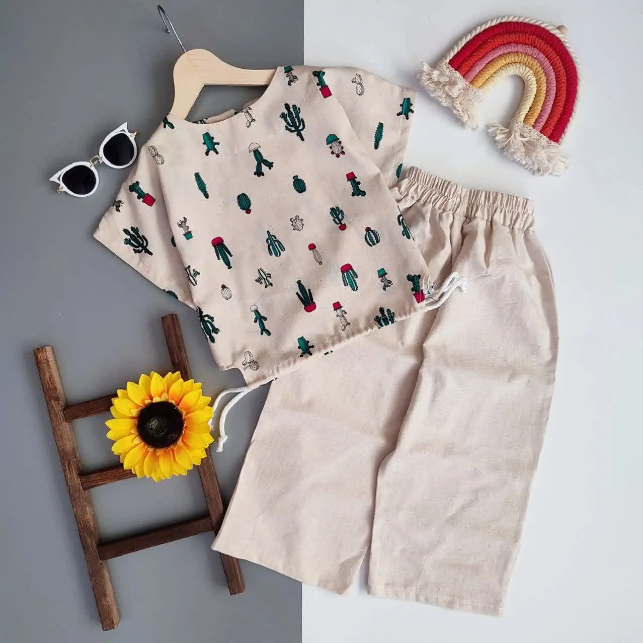 مدل ترند سال لینن با طرح کاکتوس رسید🌵🌵
