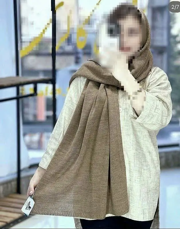 🌼شال بافت، نرم و لطیف
