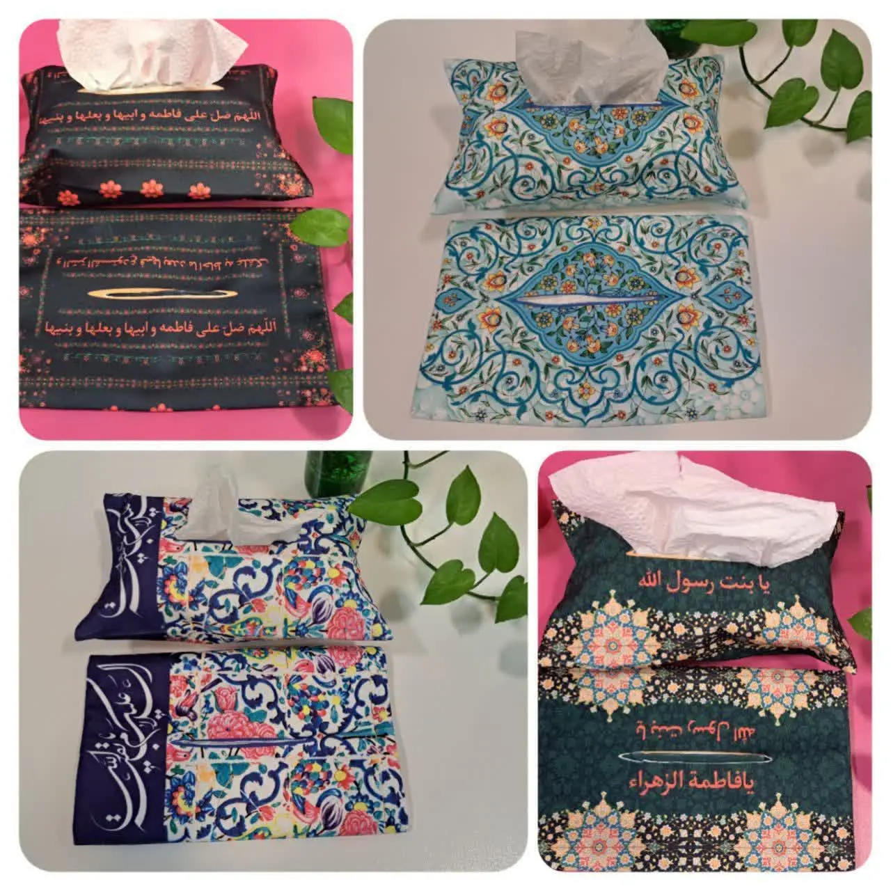 ✨جا دستمال کاغذی مخمل 
