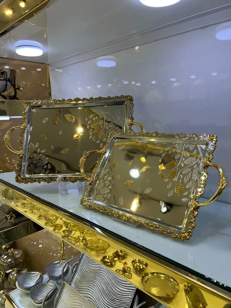 سینی دور طلایی کد ۶۹۰۲ 
