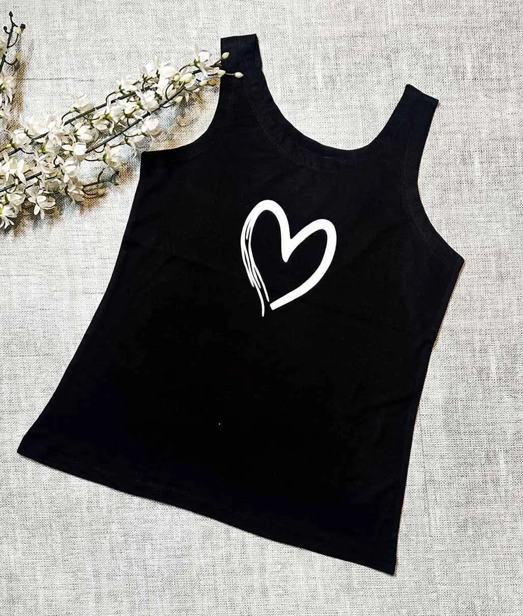 #تاپ رکابی ویسکوز قلب 
