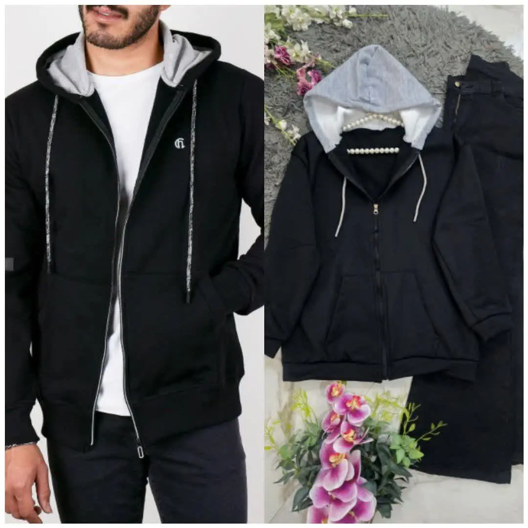 ❤️نام: سویشرت کلاه دورس طوسی
