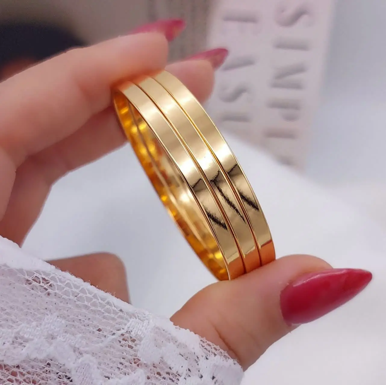 النگو بچگانه آینه ای ۳ میل...