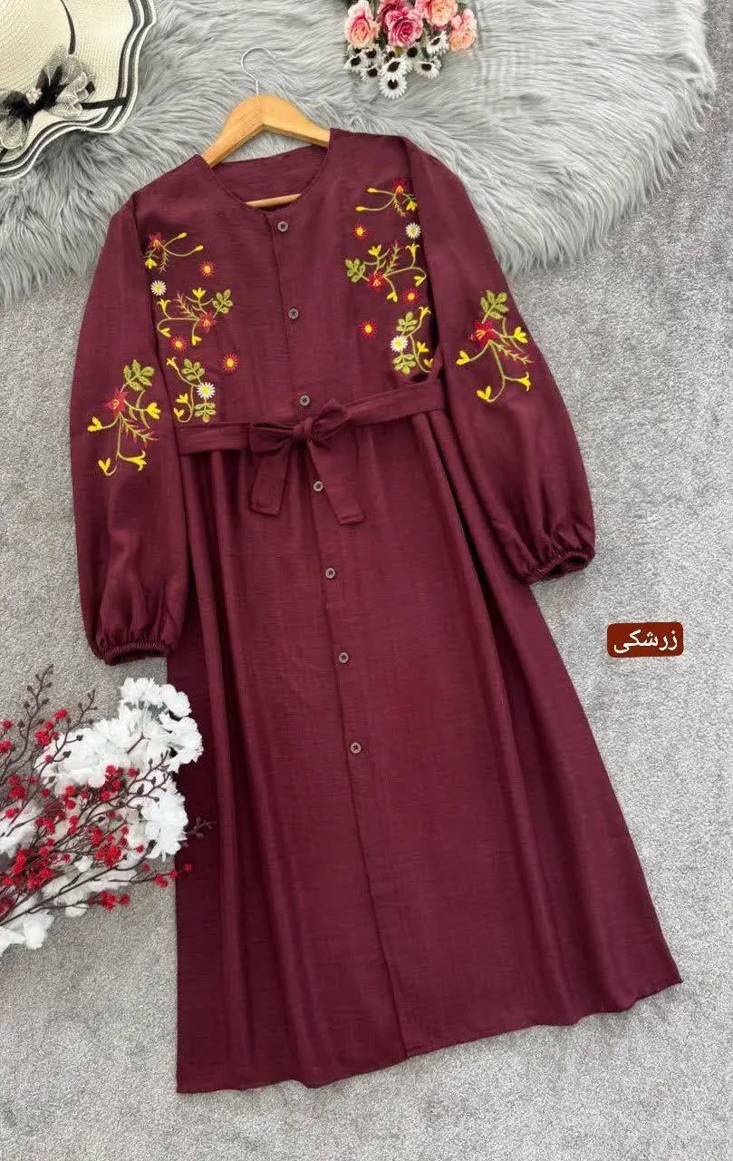 پیراهن گلدوزی باران