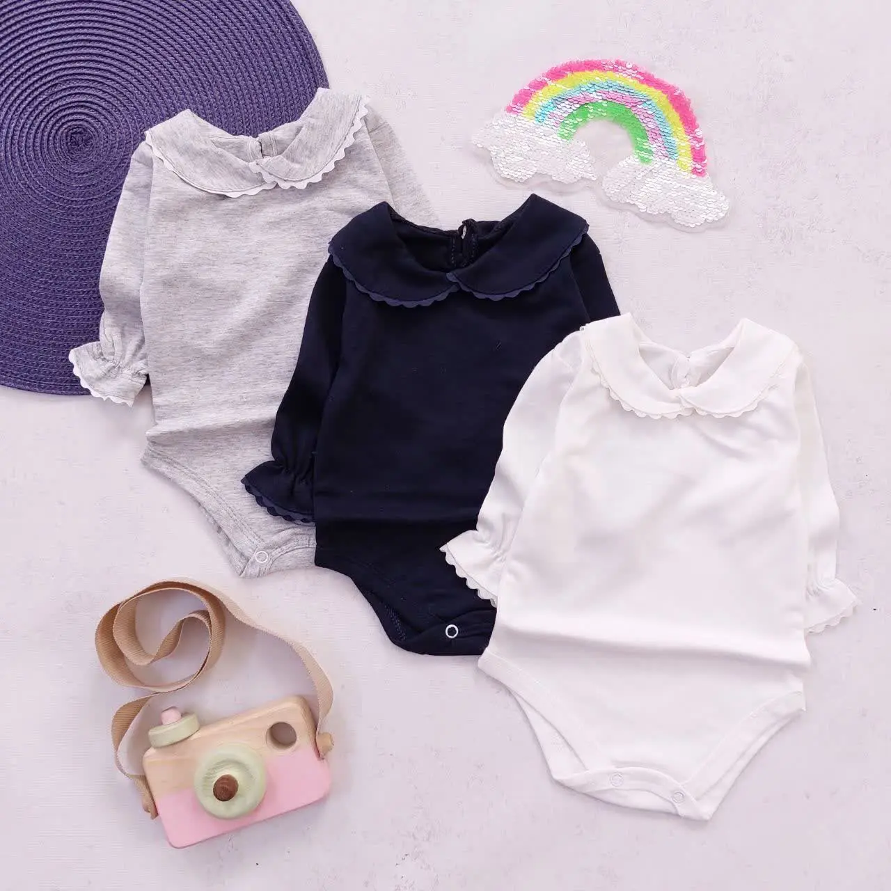 بادی یقه ب آستین بلند 
