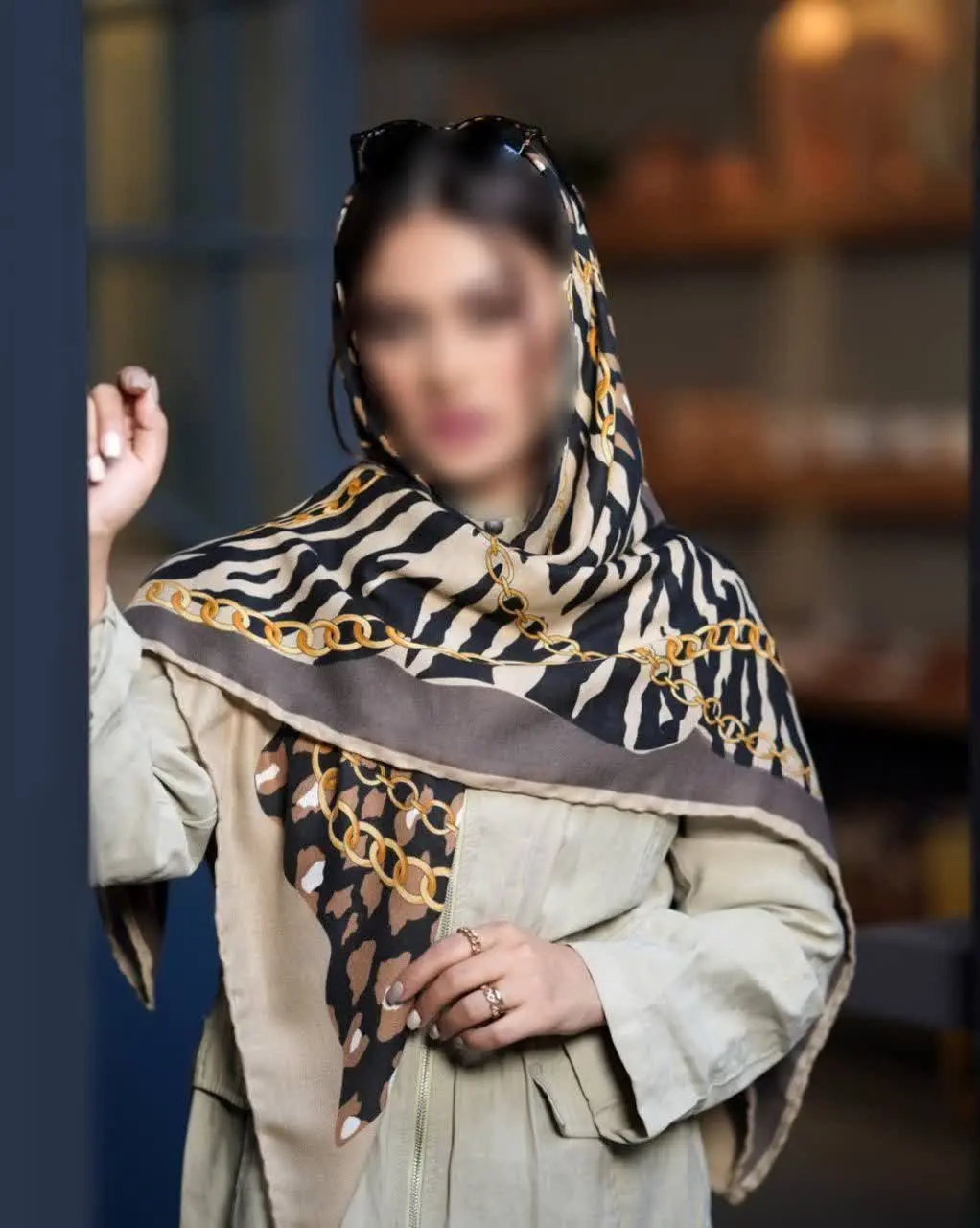 🍁روسری نخی سیااسکارف پاییزه...