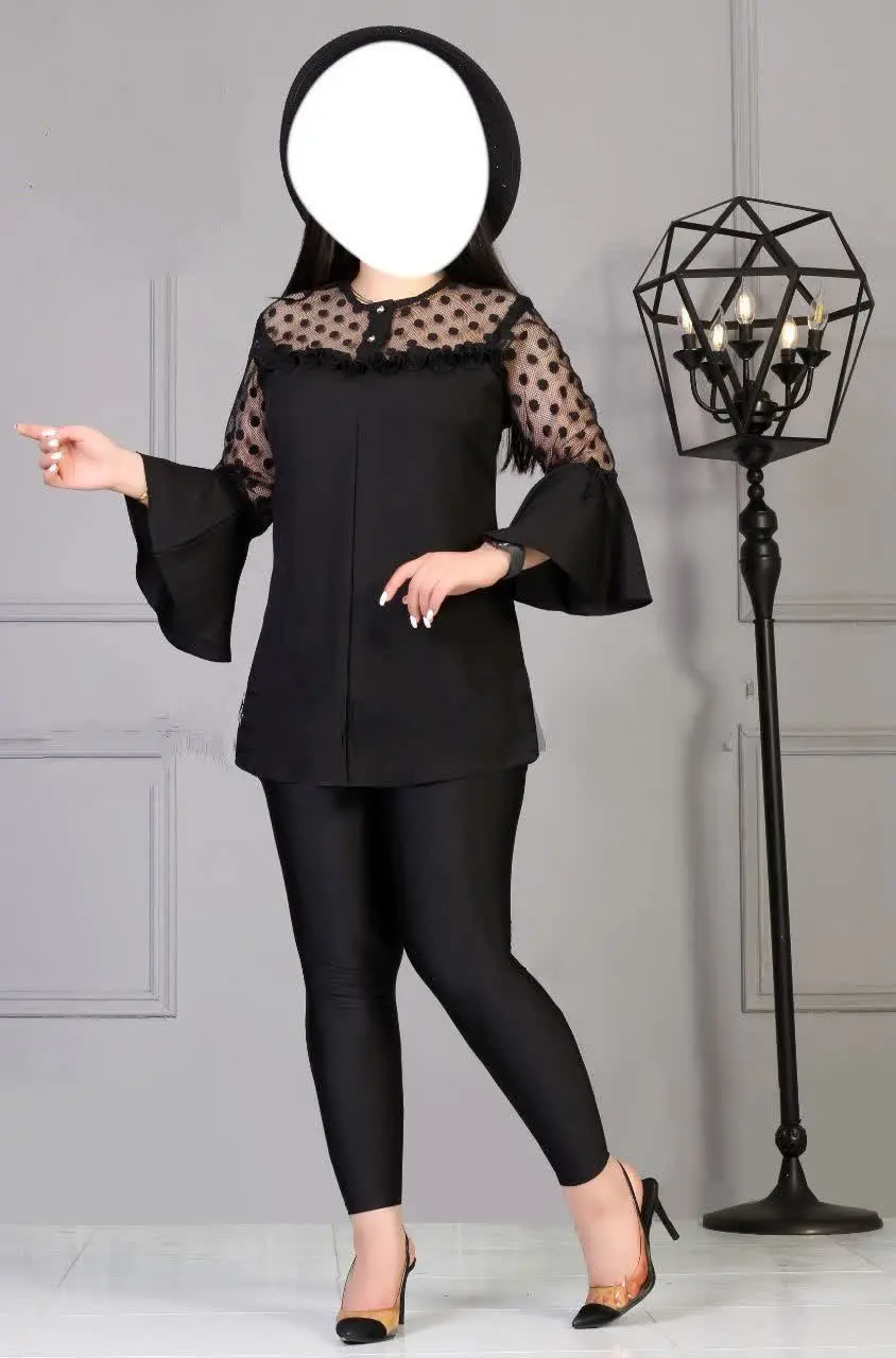 نام: شومیز آستین کلوش گیپوری 
