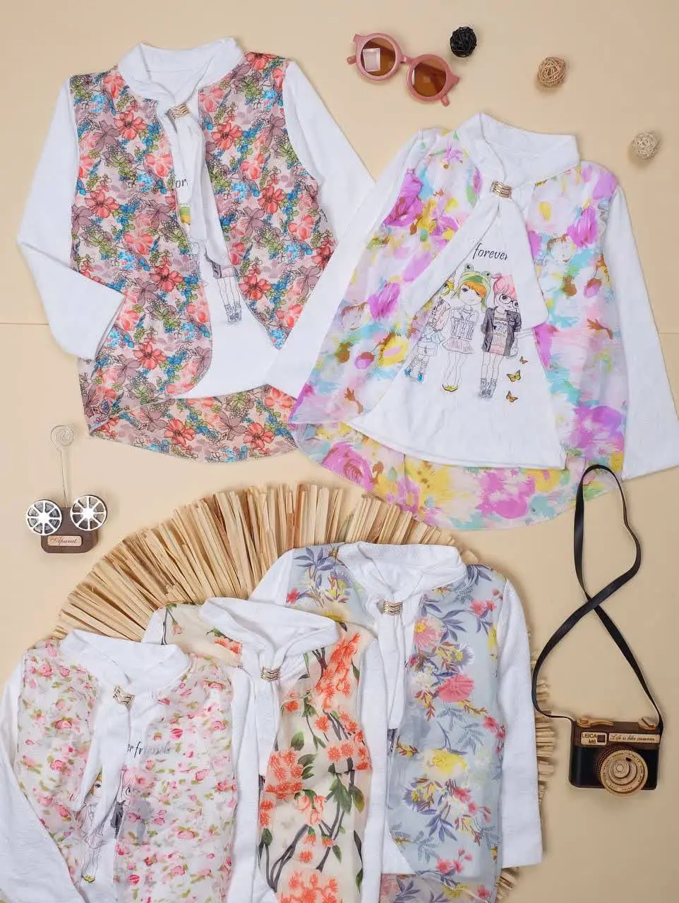 👕نام کالا: #بلوز دوتیکه جلو حریر دخترانه
