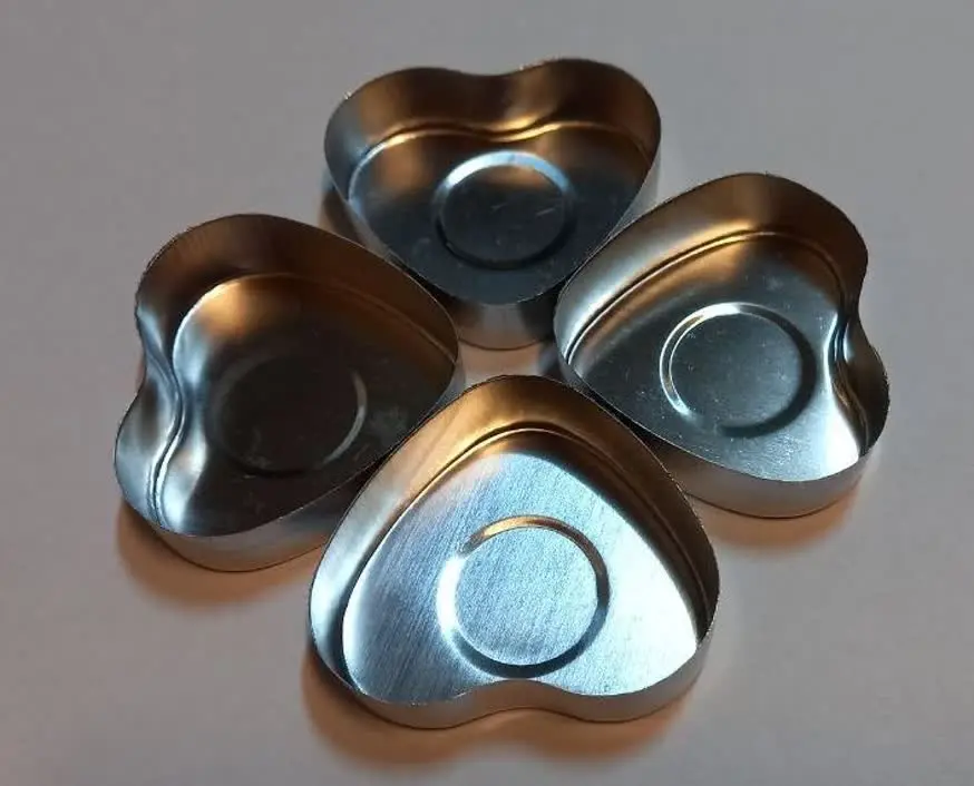 کاپ ۵۰ عددی قلبی فلزی. با فتیله
