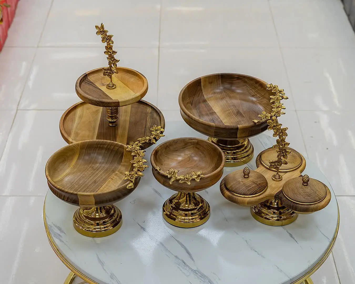 سرویس‌های پذیرایی چوب گردو درجه۱
