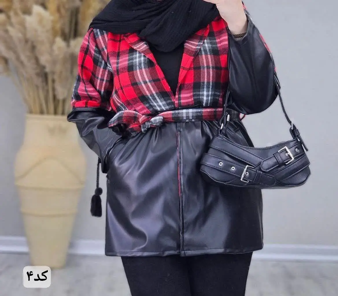 💞پالتو ترکیبی شیک مدل پرواز💞
