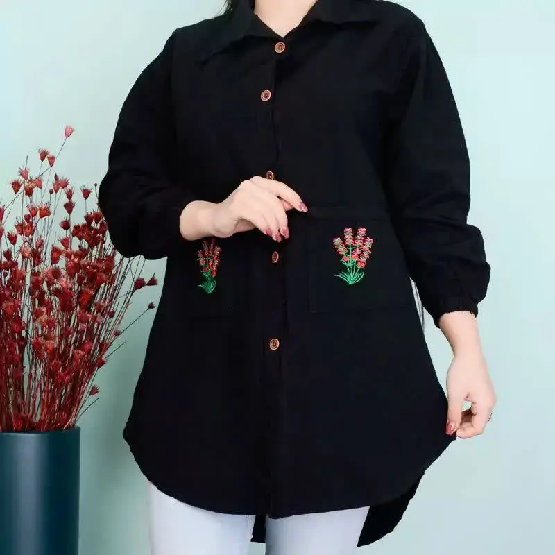 نام: مانتو جیب گلدوزی
