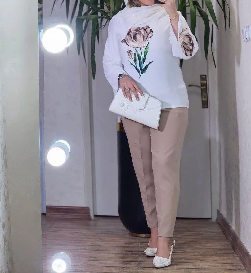 نام: ست تونیک شلوار گل
