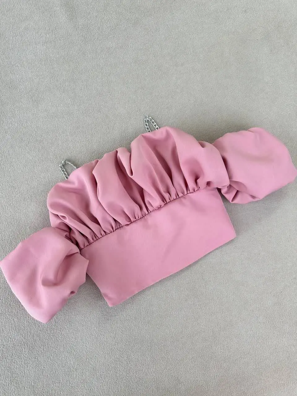 تک کراپ آستین پفکی ژاوین
