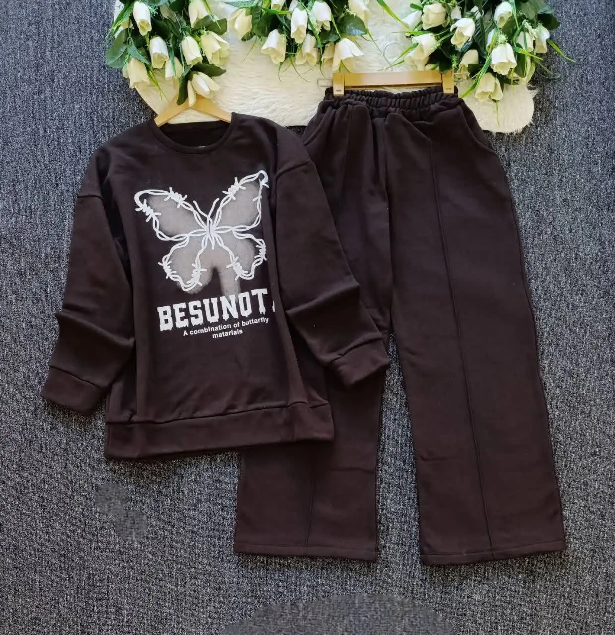 ست بلوز شلوار دورس پروانه