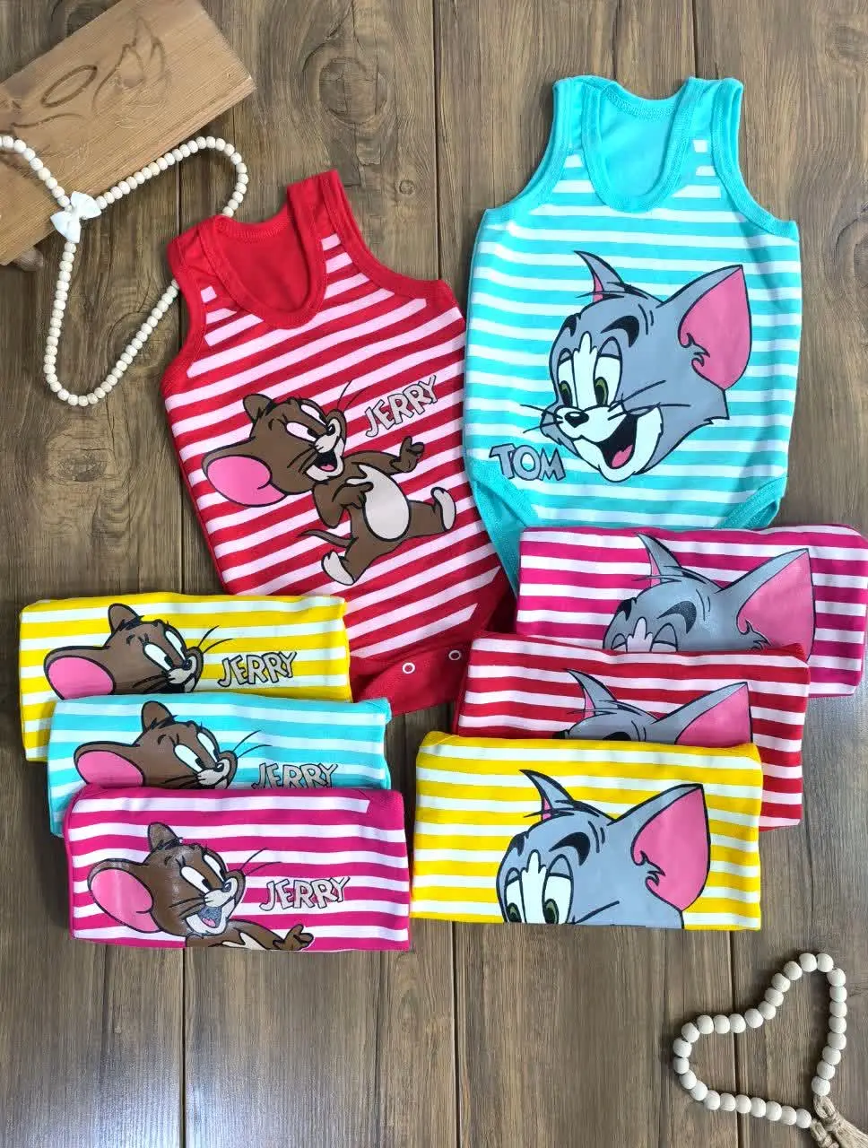 رکابی زیر دکمه تام و جری
