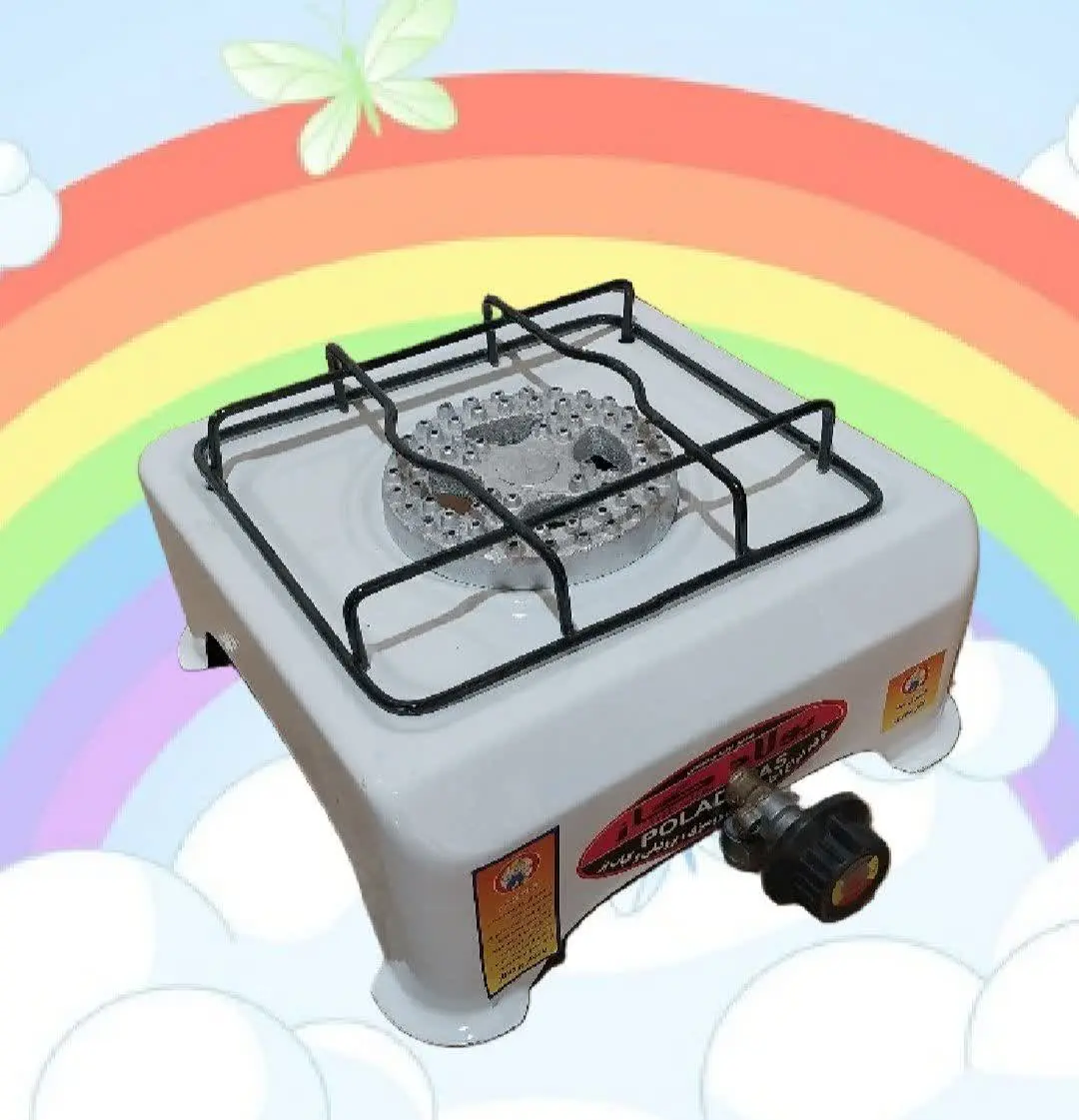 اجاق گاز تک شعله پولاد گاز
