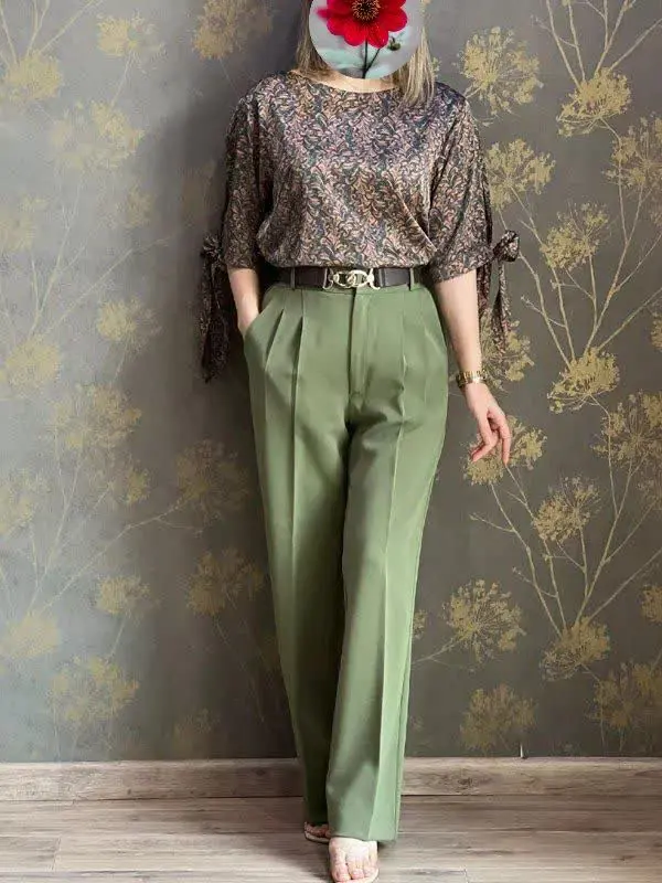 🌷نام: ست شومیز شلوار نانسی
