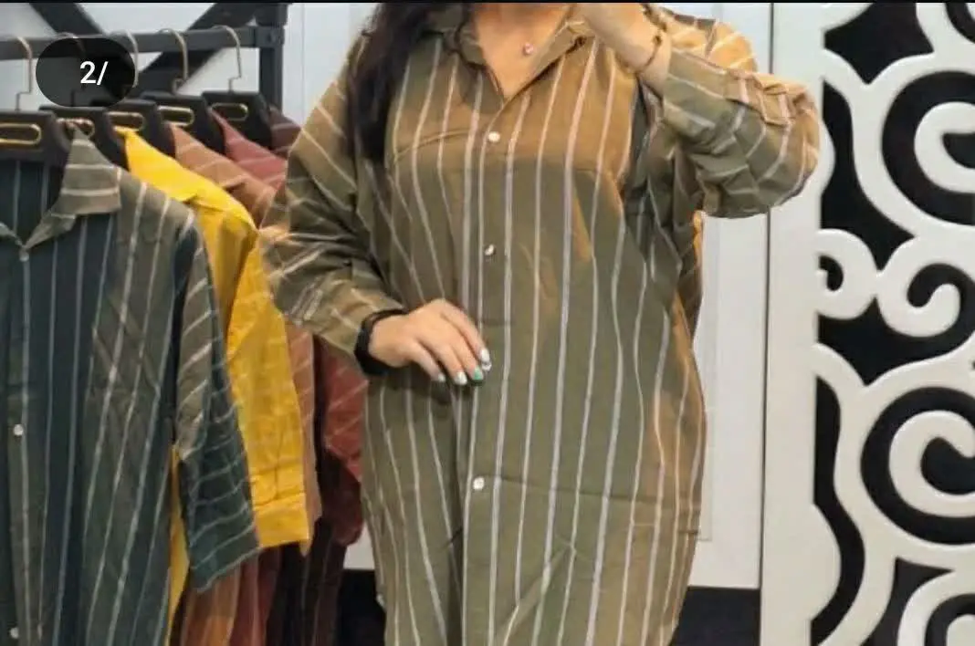 🍃 شومیز راه راه
